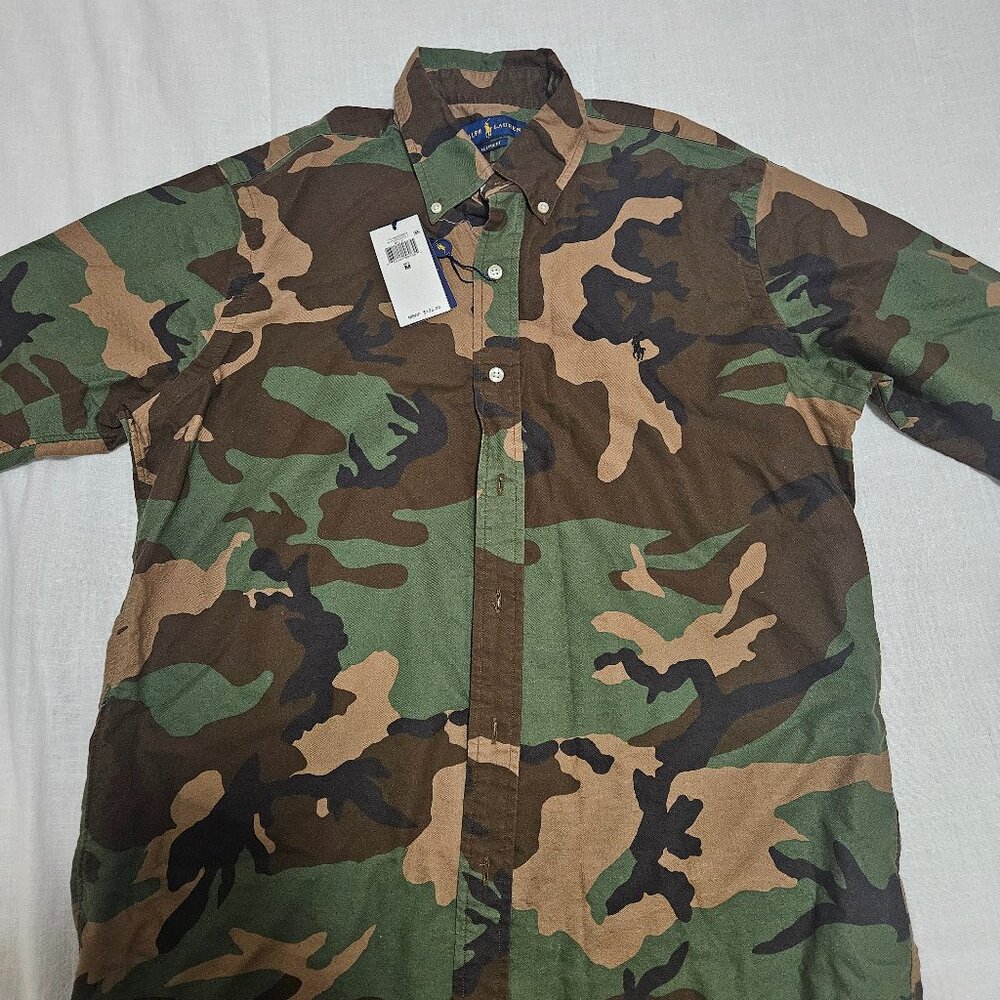 NWT Medium Ralph Lauren camo long sleeve